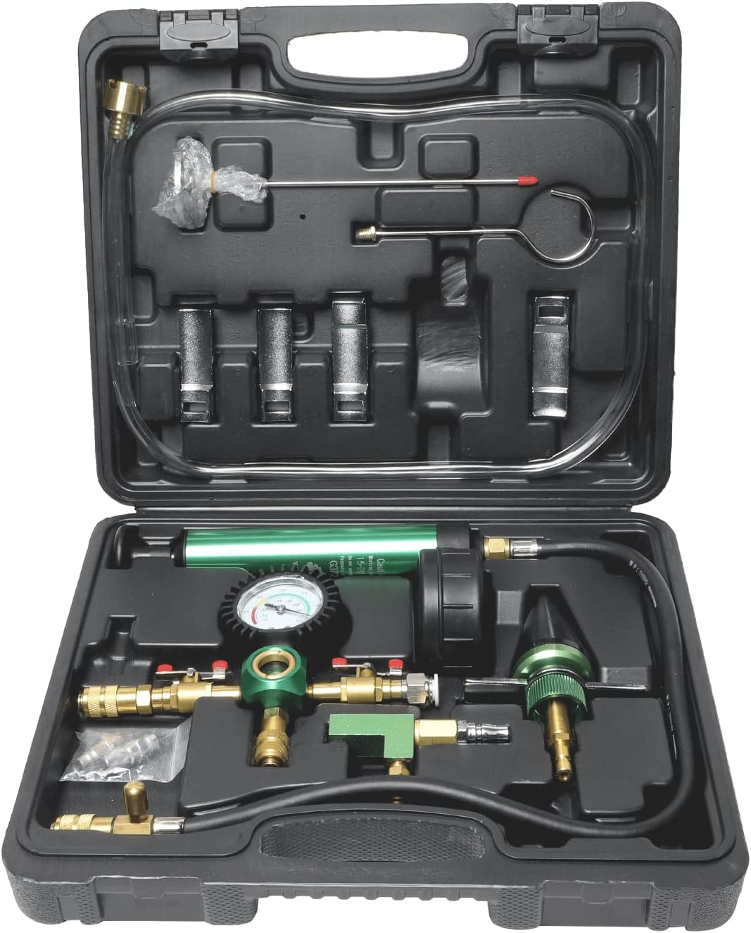 AUTOAND Universal Coolant System Vacuum Refill Kit Automotive Radiator Pressure Leak Tester with Inflator Pump for Most Vehicle