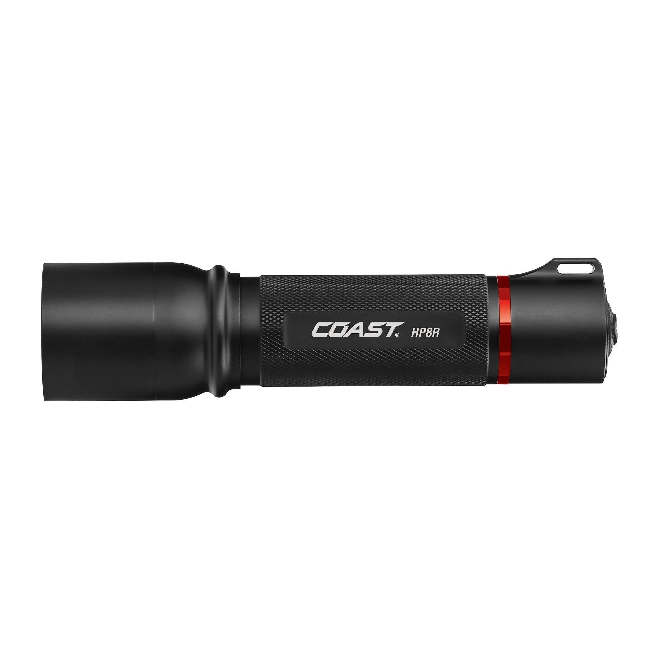 Coast HP8R Rechargeable Focusing LED Flashlight - Black