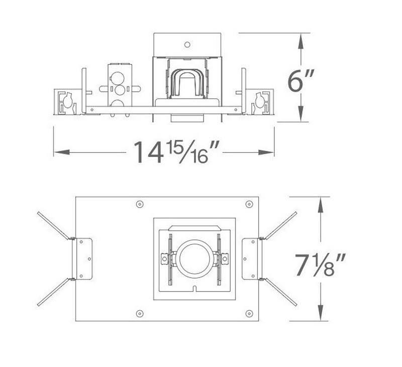 WAC Lighting MT4LD111NE-F930-BK Precision Multiples 4-in LED