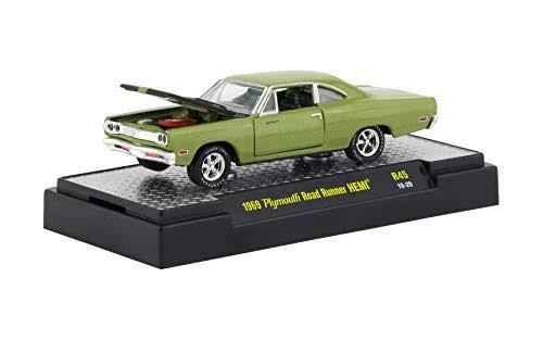 M2 Machines 1:64 Detroit Muscle Release 45 1969 Plymouth Road Runner Hemi Green 32600-45