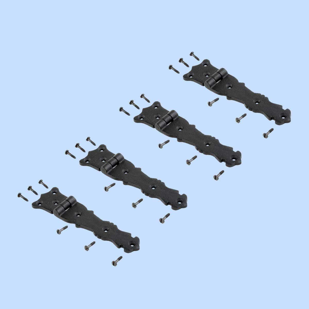 Black Wrought Iron Door Strap Hinge 5.5