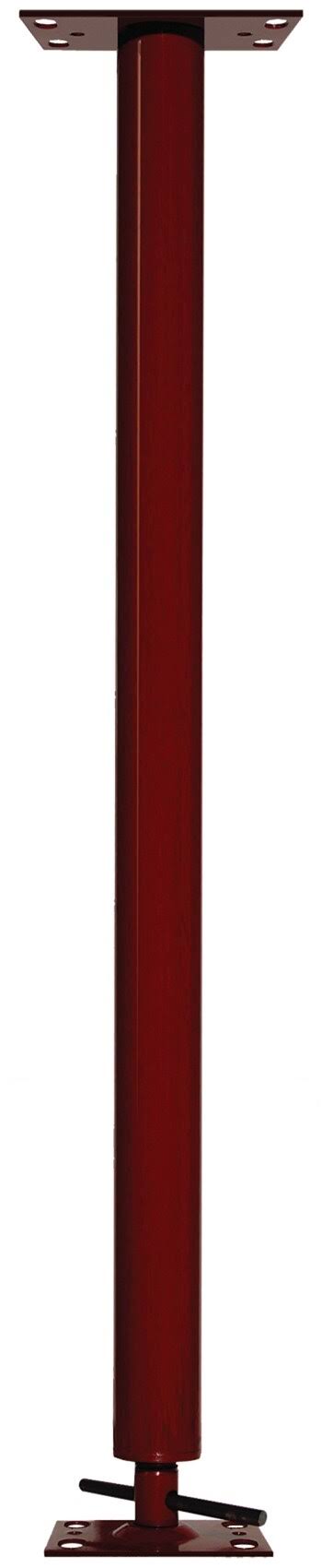 Akron 75-in Adjustable Jack Post in Red | P M401