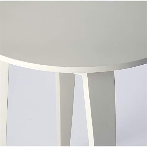 Beaumont Lane Metropolitan Living Accent Table in White
