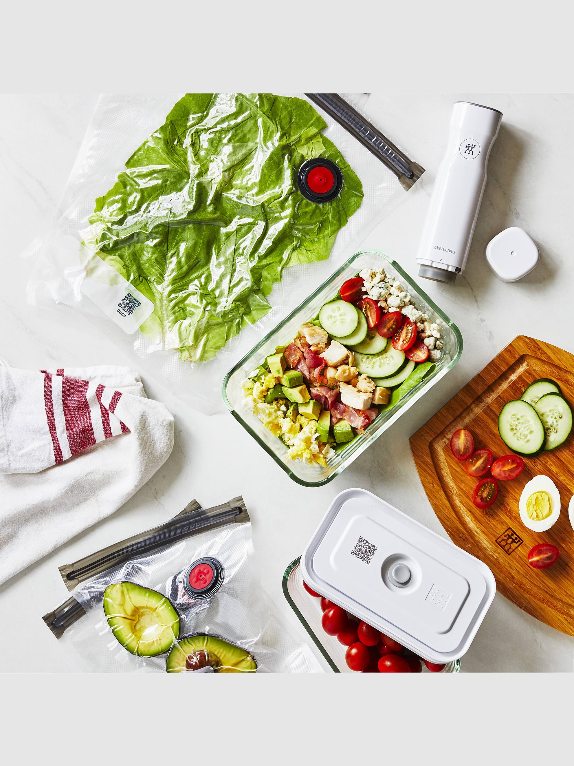 Zwilling Fresh u0026 Save 7-pc Glass Vacuum Starter Set