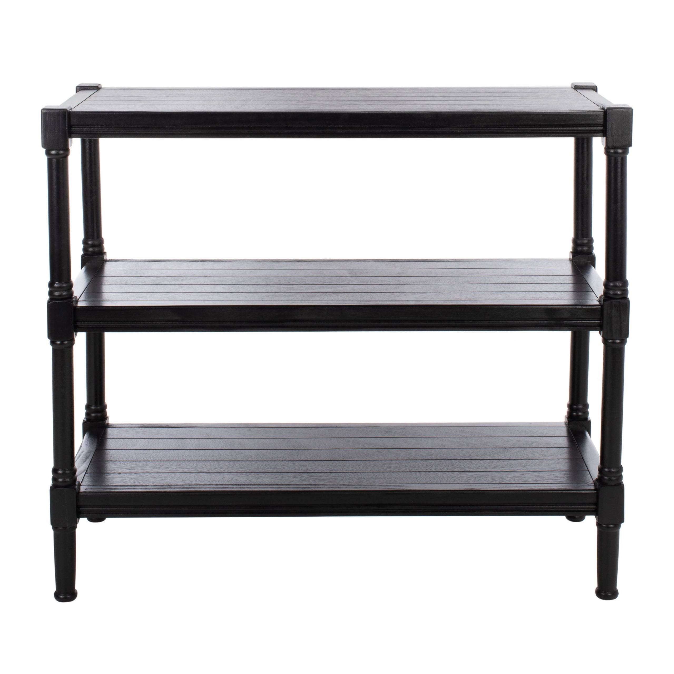 Safavieh Home Collection Rafiki Black 3-Shelf Console Table CNS5715B