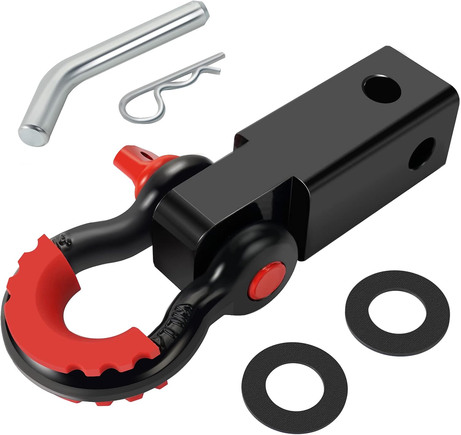 ORCISH Shackle Hitch Receiver, 3/4 Inch Shackle Fitting 2 Inch Receiver Hitch, Tow Hitch Recovery