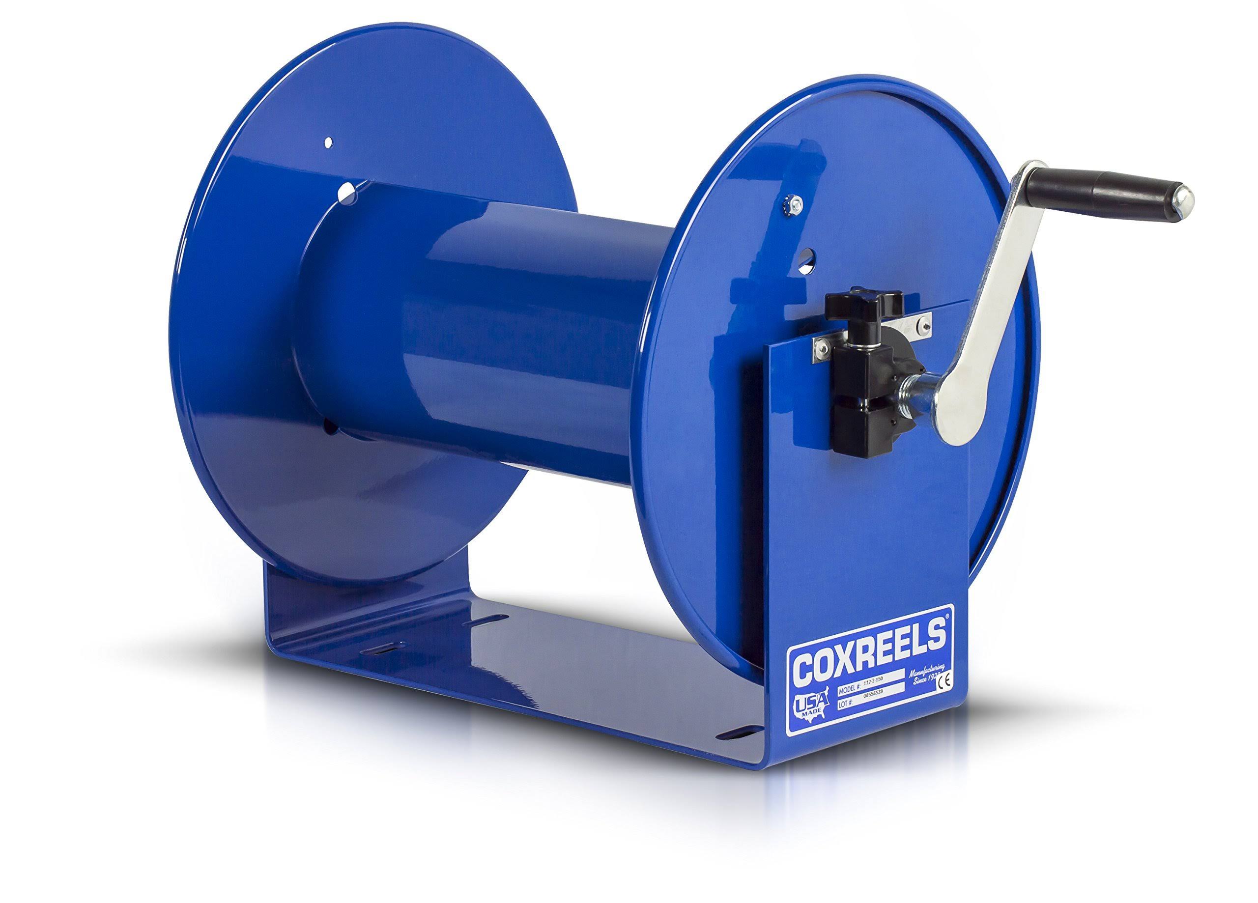 Coxreels 112-3-150 Compact Hand Crank Hose Reel, 4,000 psi, Holds 3/8x22 x 150& Length Hose, Hose Not Included