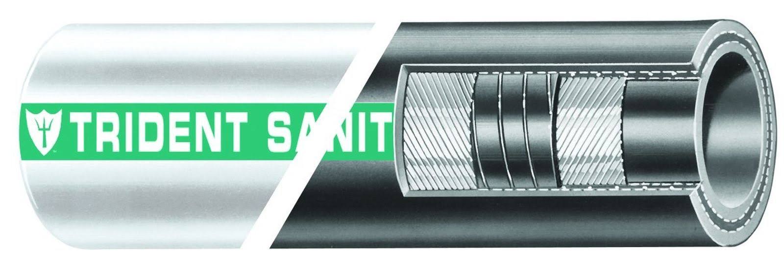 Trident Hose 1011124 1-1/2 Sani Hose Black Rubber