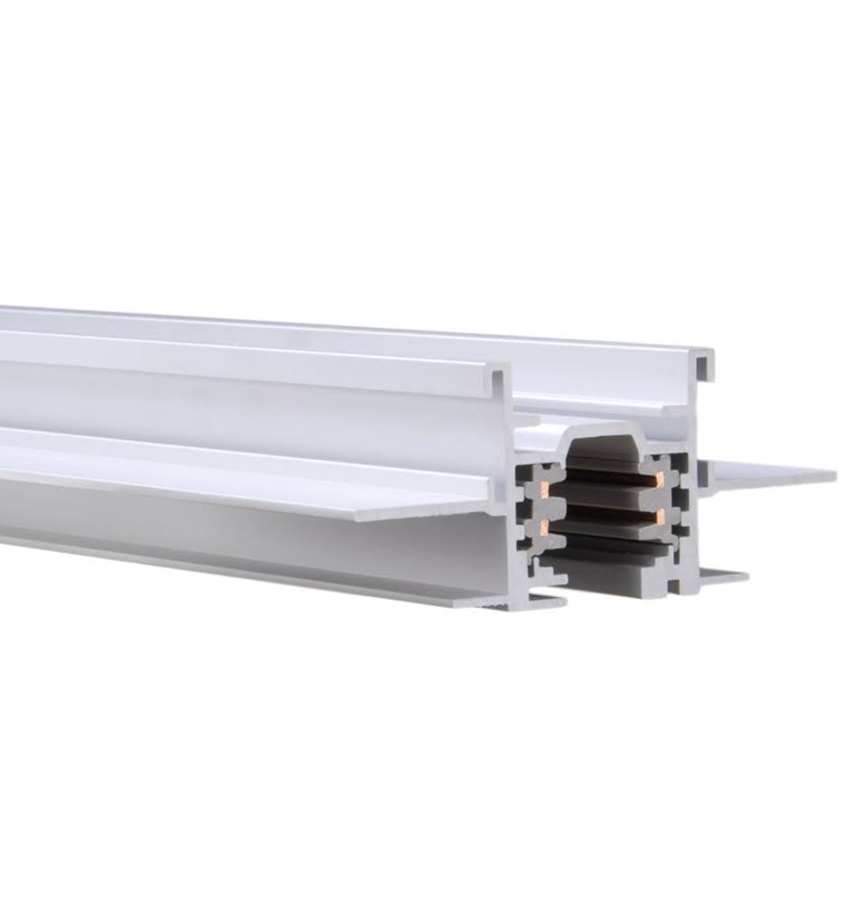WAC Lighting WT8-RTL 96x22 120V 2-Circuit Flangless Recessed W-Track White
