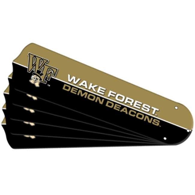 Ceiling Fan Designers 7990-WKE New NCAA Wake Forest Demon Deacons 52 in. Ceiling Fan Blade Set