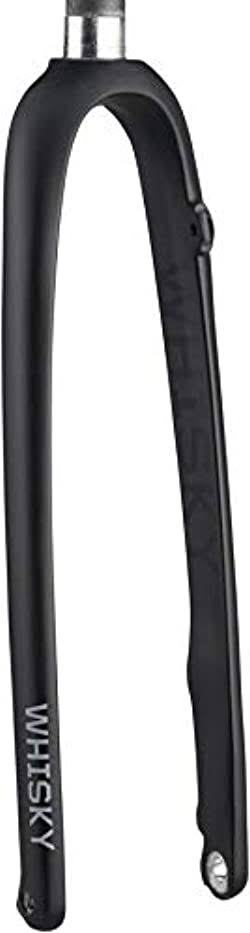 Whisky No.9 CX Flat Mount Fork: 12mm Thru-Axle, 1-1/8x22 Carbon Steerer, Black