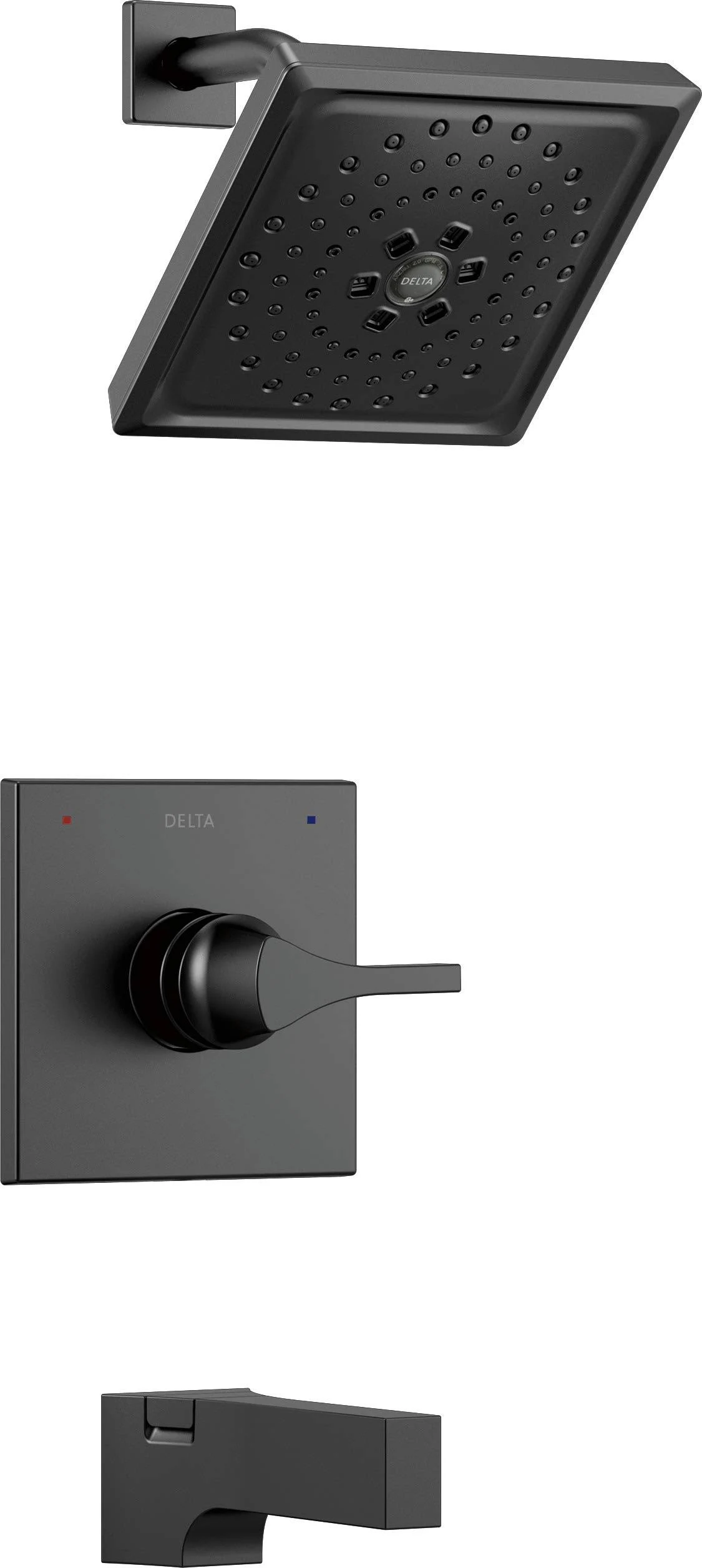 Delta Zura T14474-BL Monitor 14 Series H2Okinetic Tub and Shower Trim Matte Black