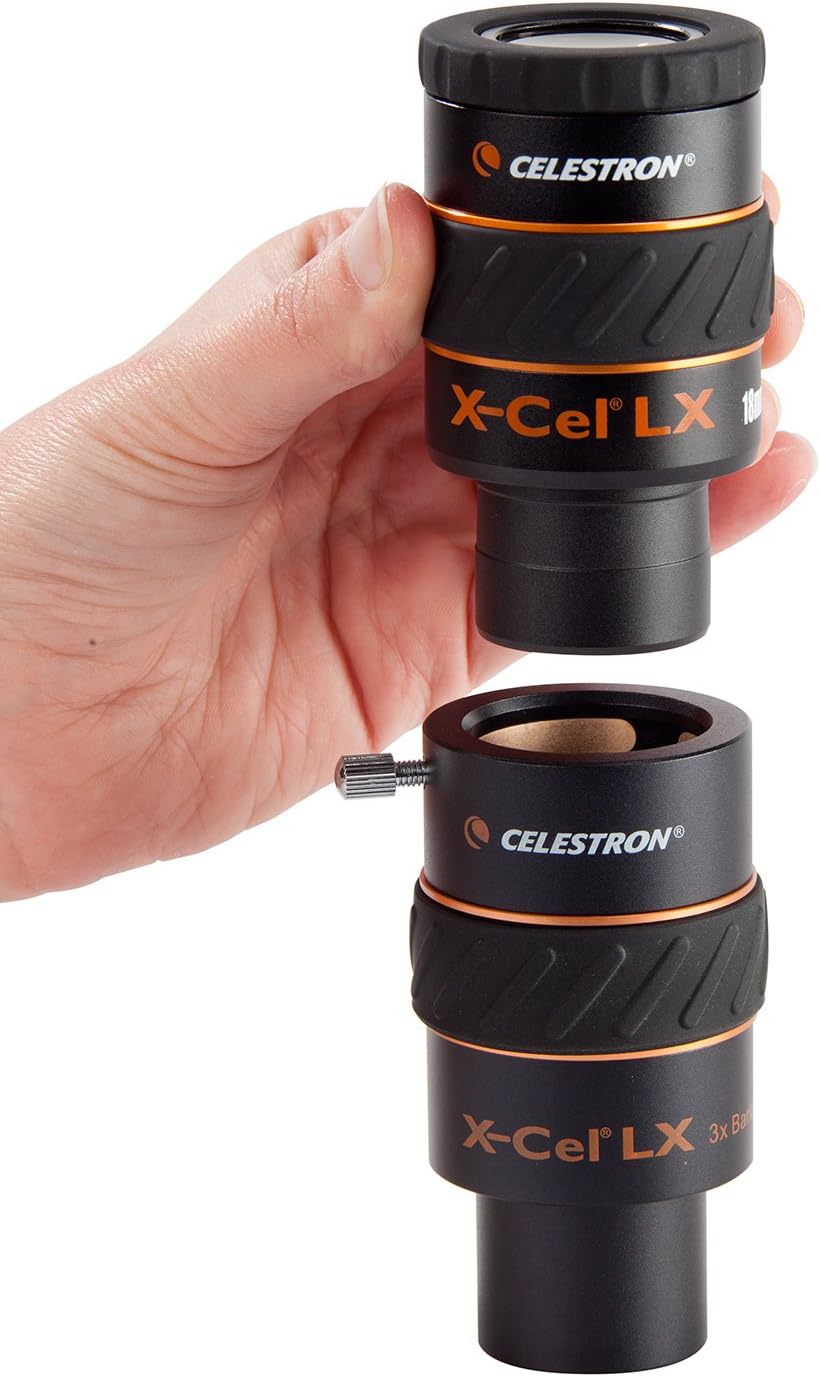Celestron 93428 X-Cel LX 1.25-Inch 3x Barlow Lens (Black)