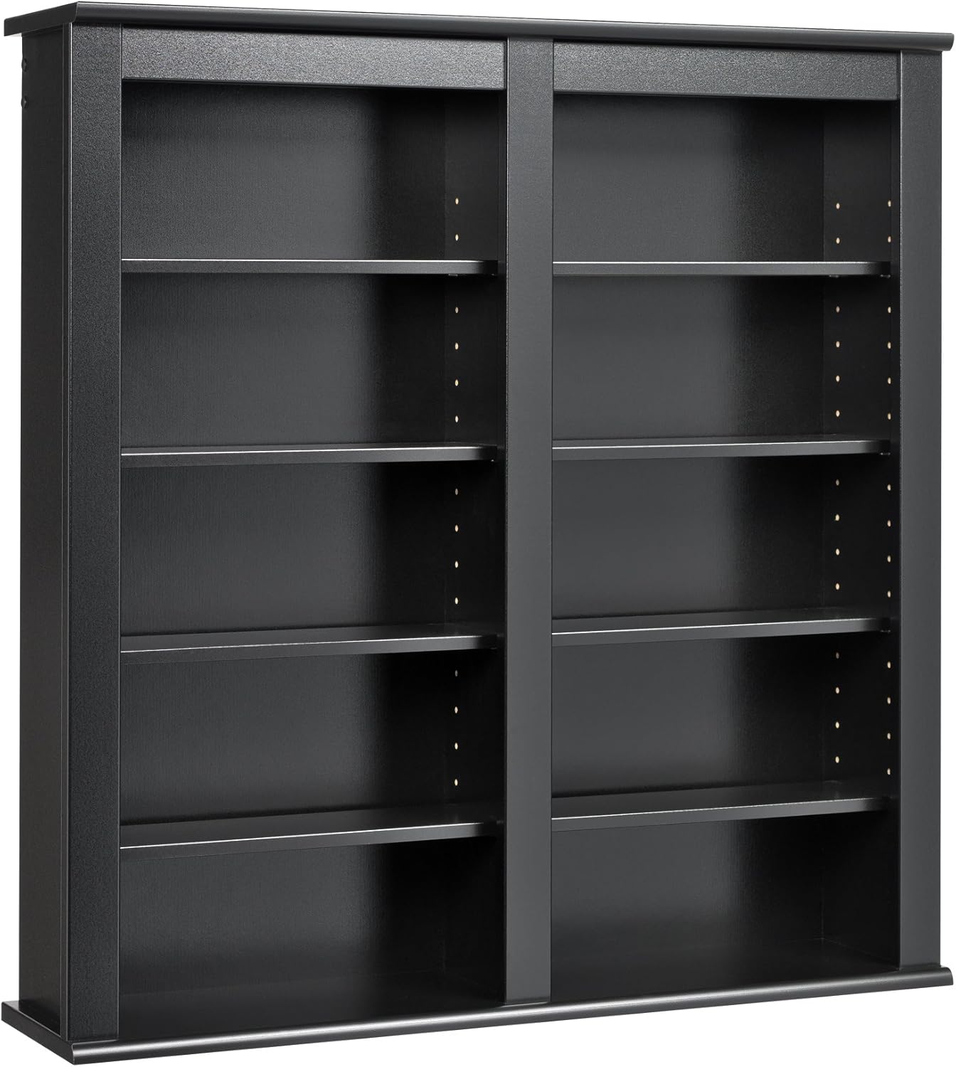 Prepac Double Wall Mounted Storage Cabinet, Black