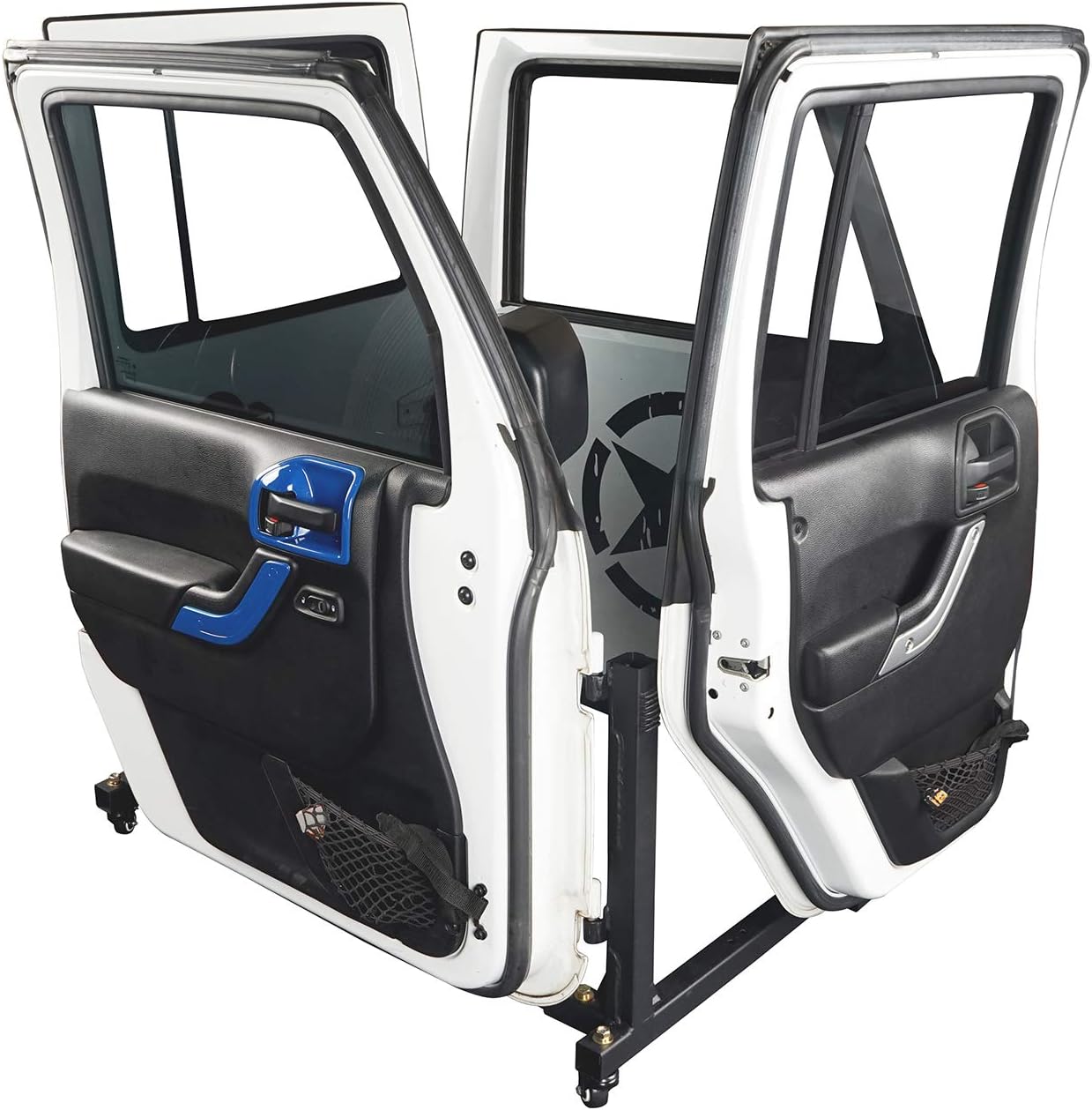 u-Box for Jeep Door Hanger Movable Sliding Rack Door Holder Storage Cart for Jeep Wrangler JK JL JT Gladiator 2007-2022