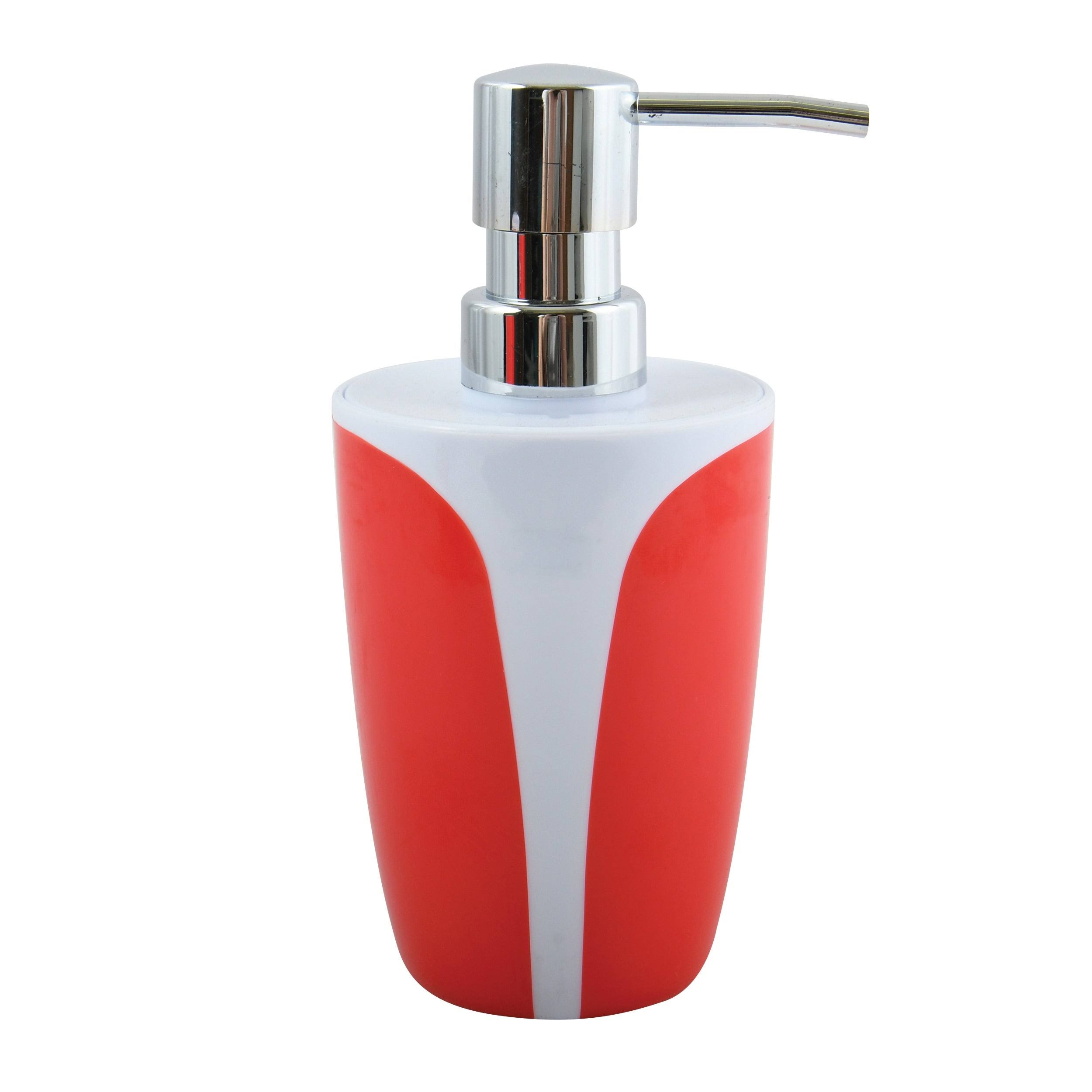 5-Piece Bathroom Accessories Set MSV-France Kandy Red Polystyrene