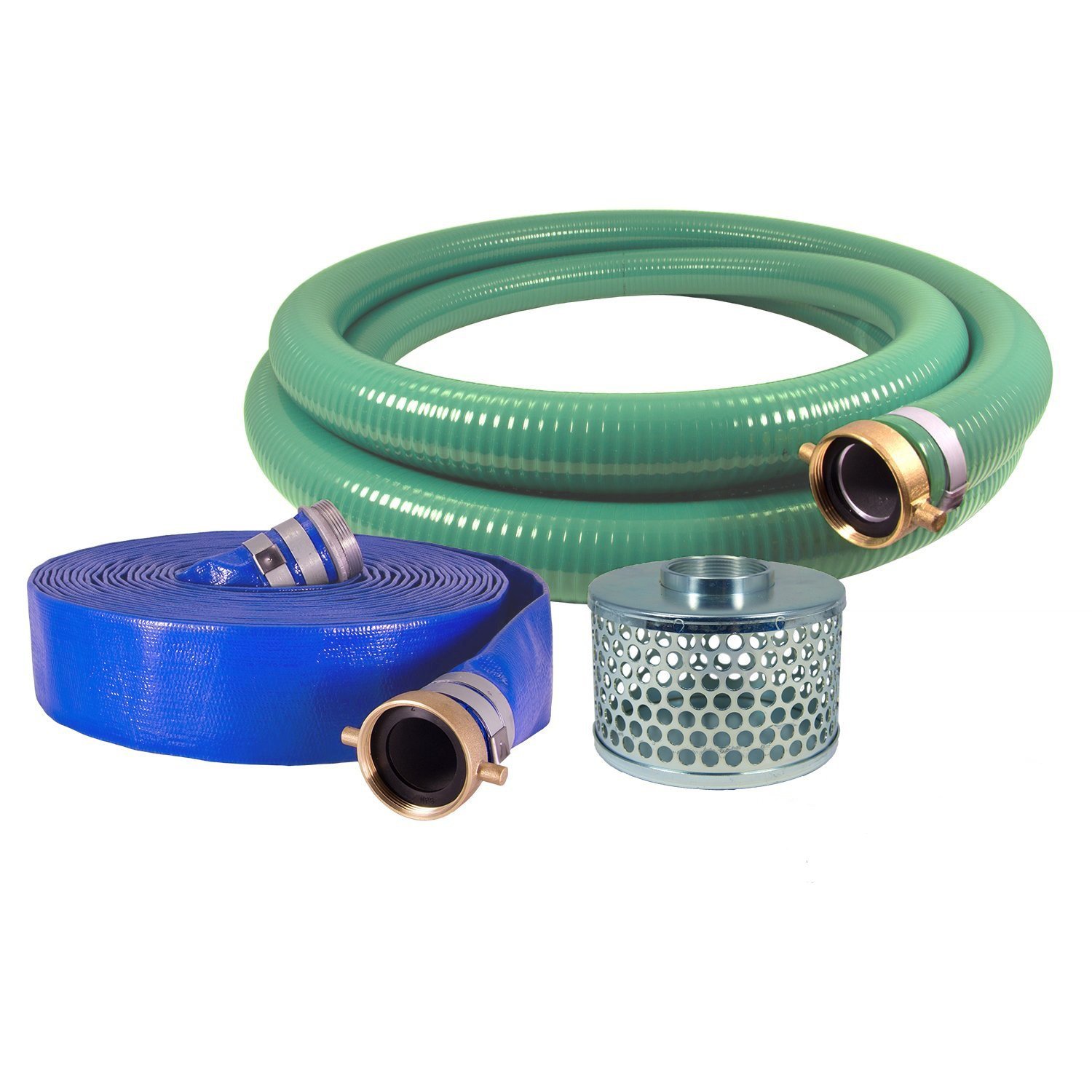 JGB Enterprises Eagle Hose PVC/Aluminum Water/Trash Pump Hose Kit, 3