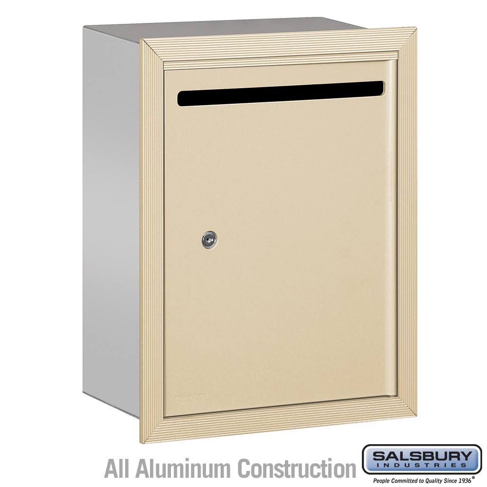 Salsbury Industries 2245SP Letter Box Recessed Mounted Private Access - Sandstone