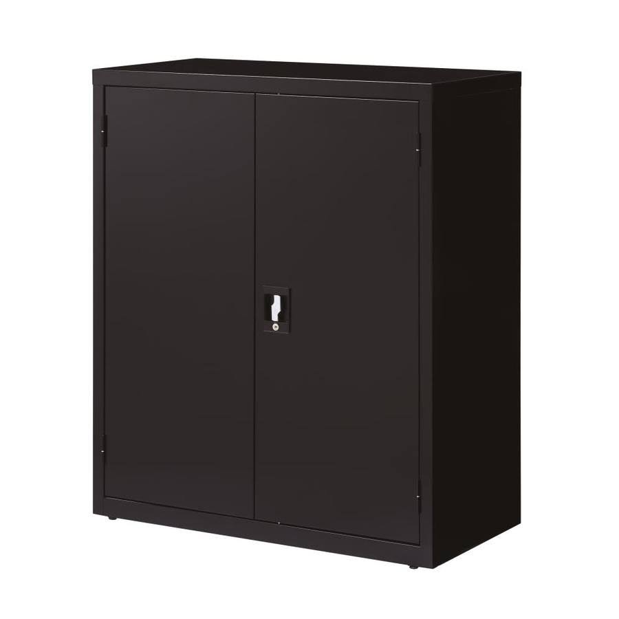 Iron Horse Black Metal Durable 3-Shelf Storage Cabinet