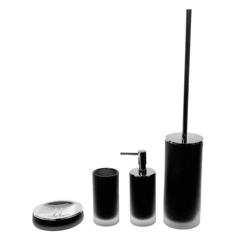 Gedy TI181-14 Tiglio Black Bathroom Accessory Set