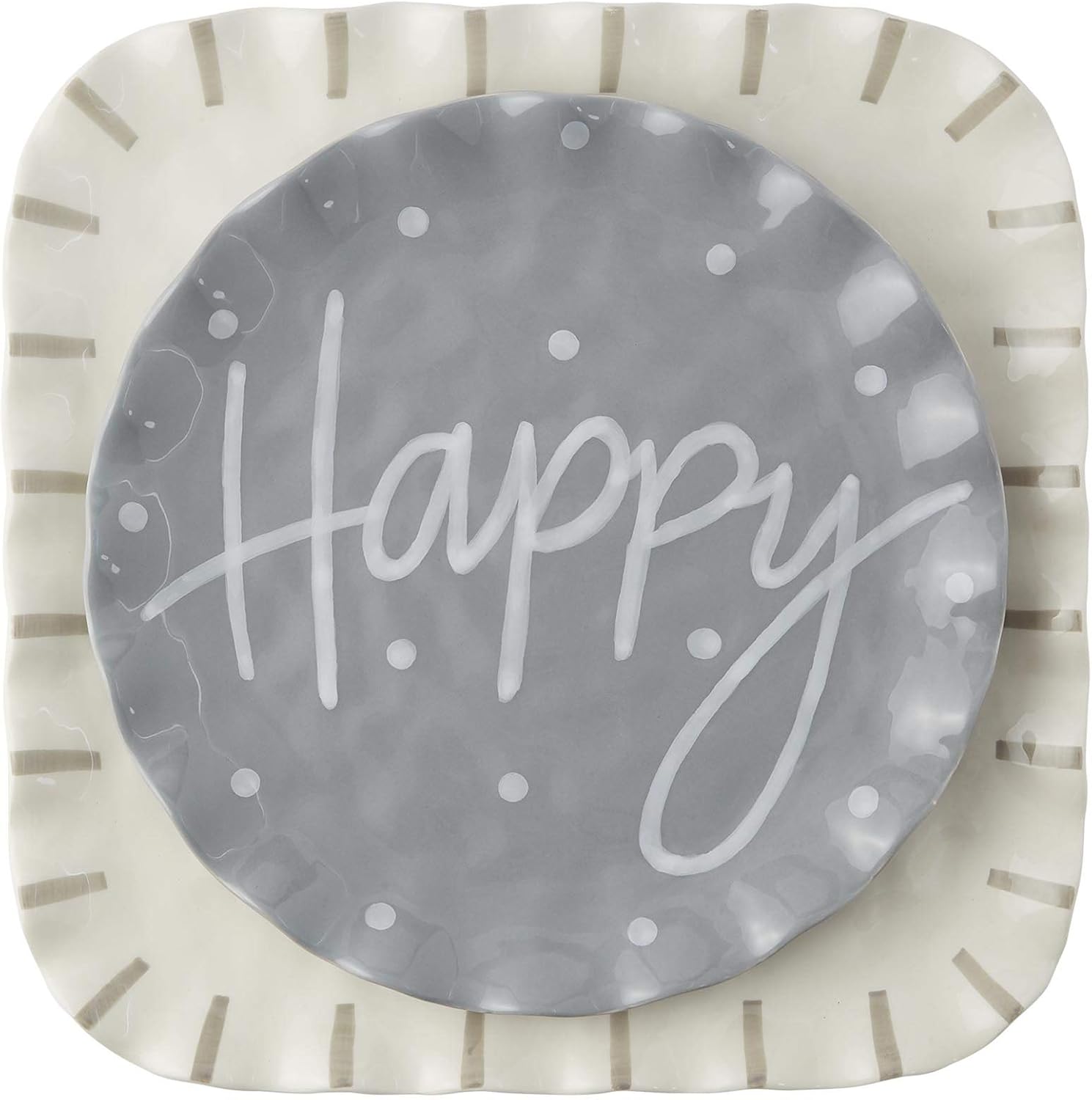 Happy Ruffle Tray Set Pack of 2
