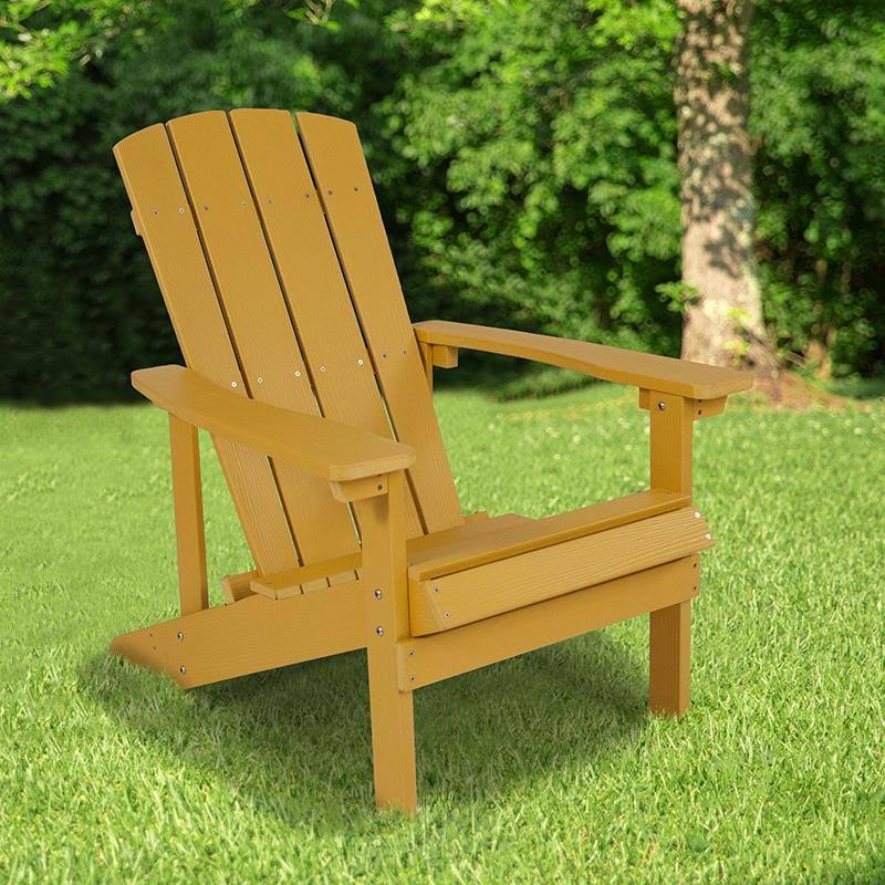 Alamont All-Weather Adirondack Chair in Yellow Faux Wood