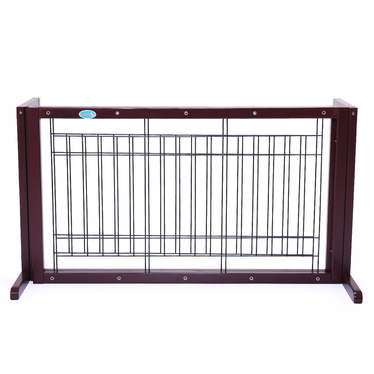 BWM.Co BWM.Co 71-Inch Wood Freestanding Dog Pet Fence Indoor Safety Gate for Small Dog Pack of 2