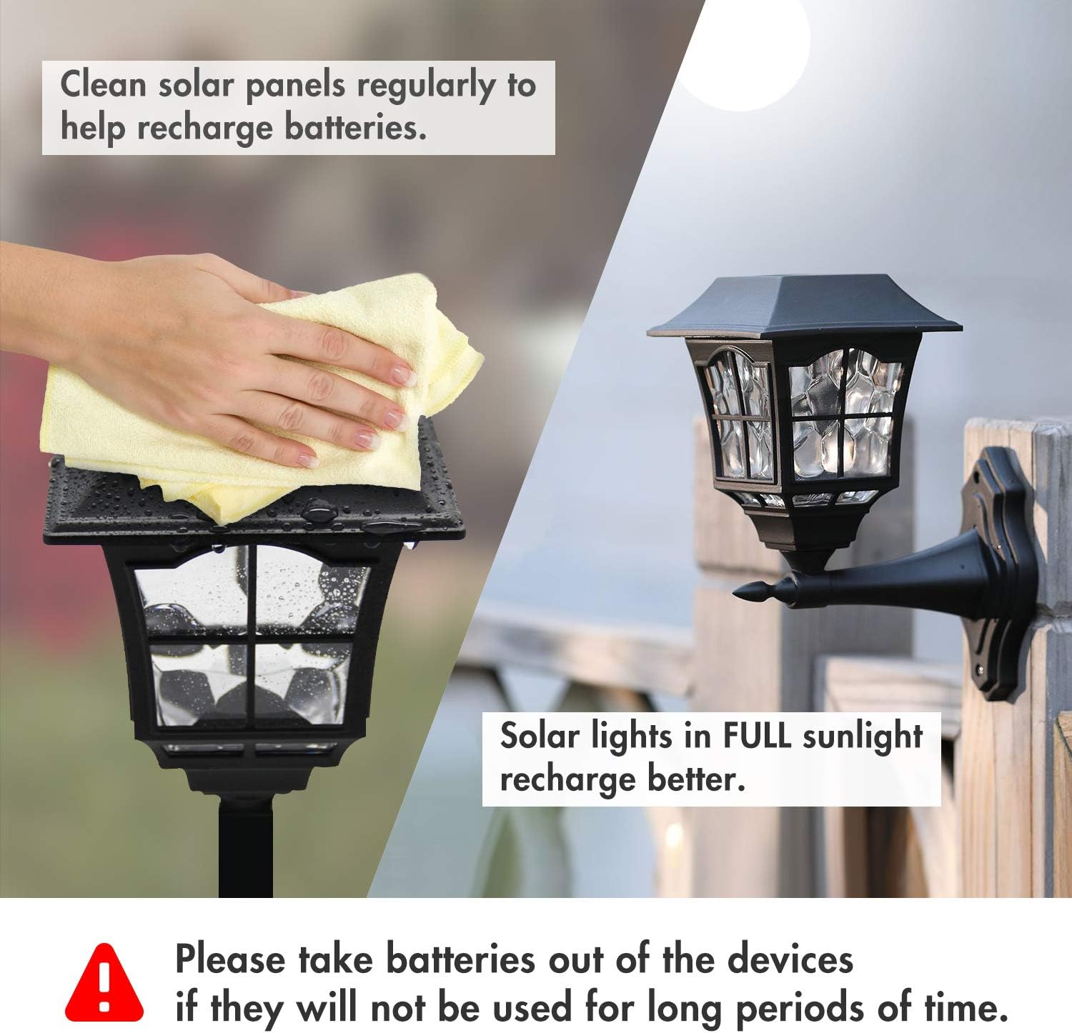 Tenergy Rechargeable NiCd Battery 1000mAh 1.2V AA Battery Pack for Solar Lights, Garden Lights, Yard Light, 96-Pack