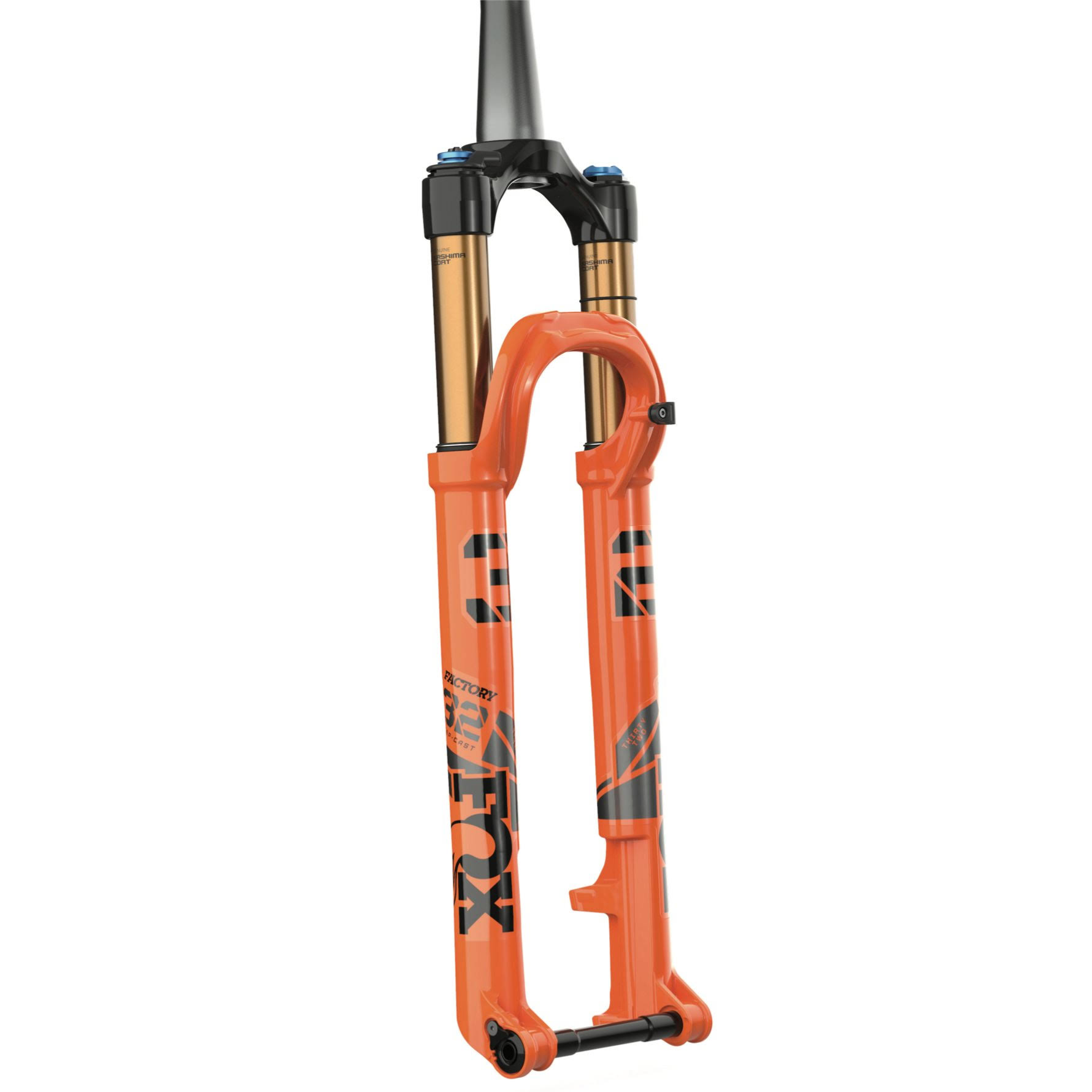 Fox 32 Step-Cast Factory Suspension Fork - 29x22 100 mm 15 x 110 mm 44 mm Offset Shiny Orange FIT4