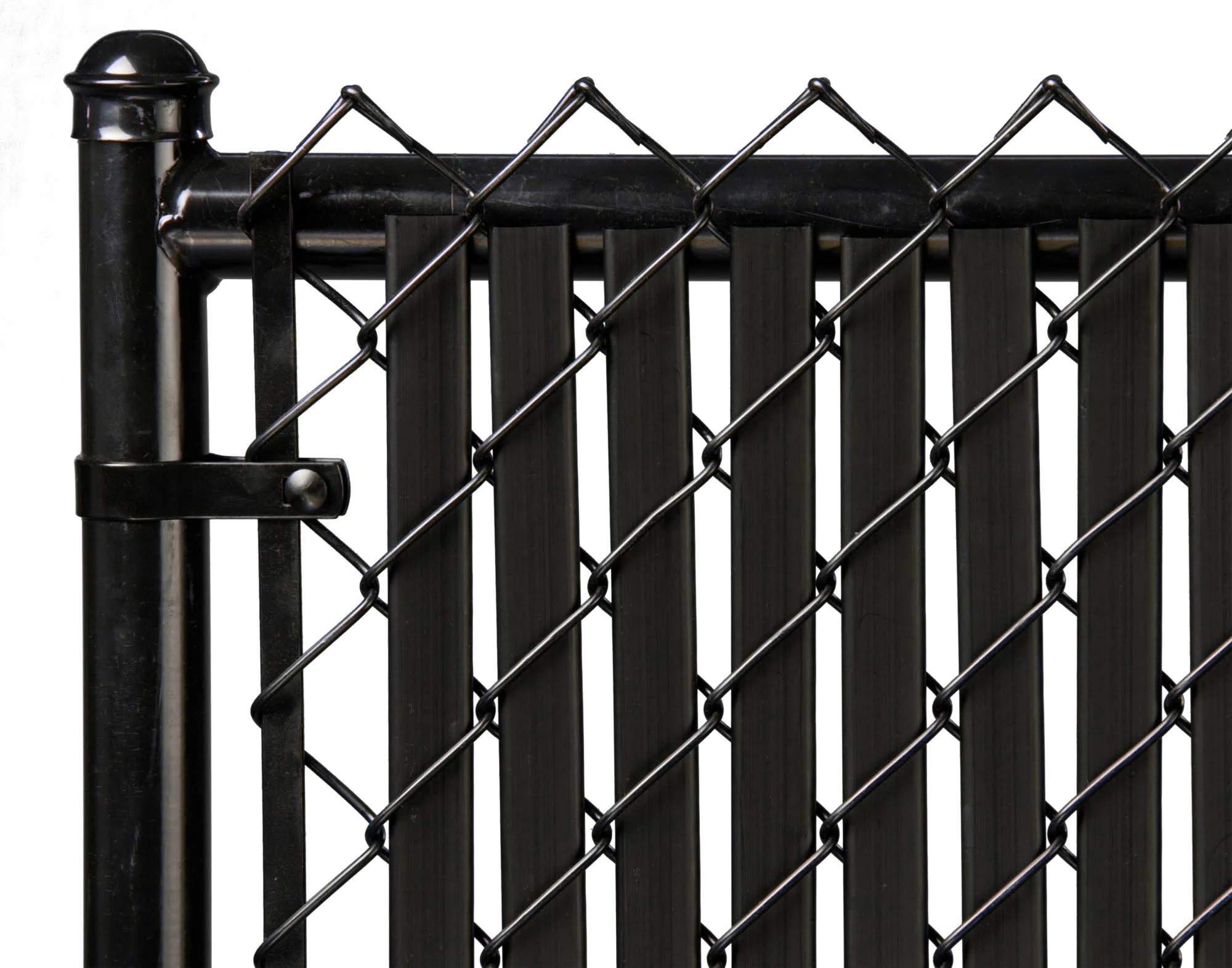 Black 3ft Tube Slat for Chain Link Fence