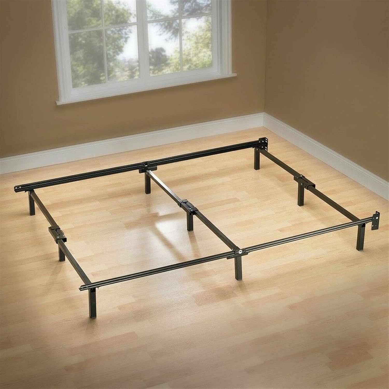 GXK Adjustable Metal Bedframe Black
