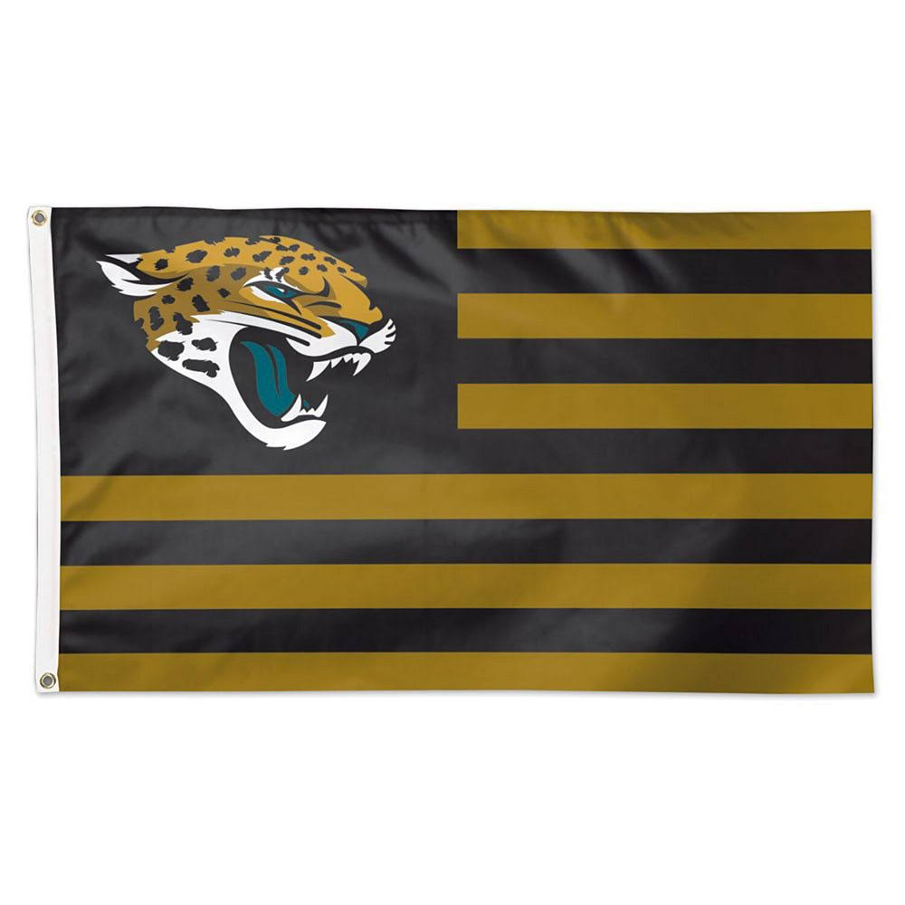 WinCraft Jacksonville Jaguars 3& x 5& Americana Stars u0026 Stripes Deluxe Flag