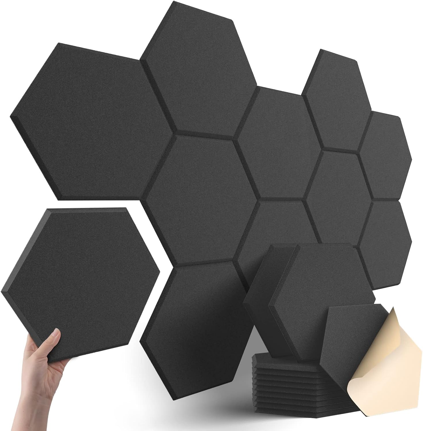 12 Pack Sound Proof Foam Panels 12