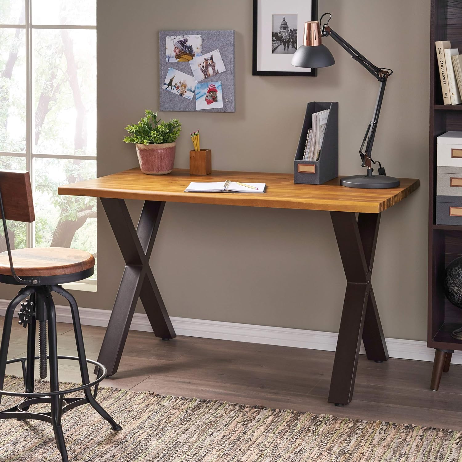 Christopher Knight Home Jedidiyah Acacia Desk, Teak Finish