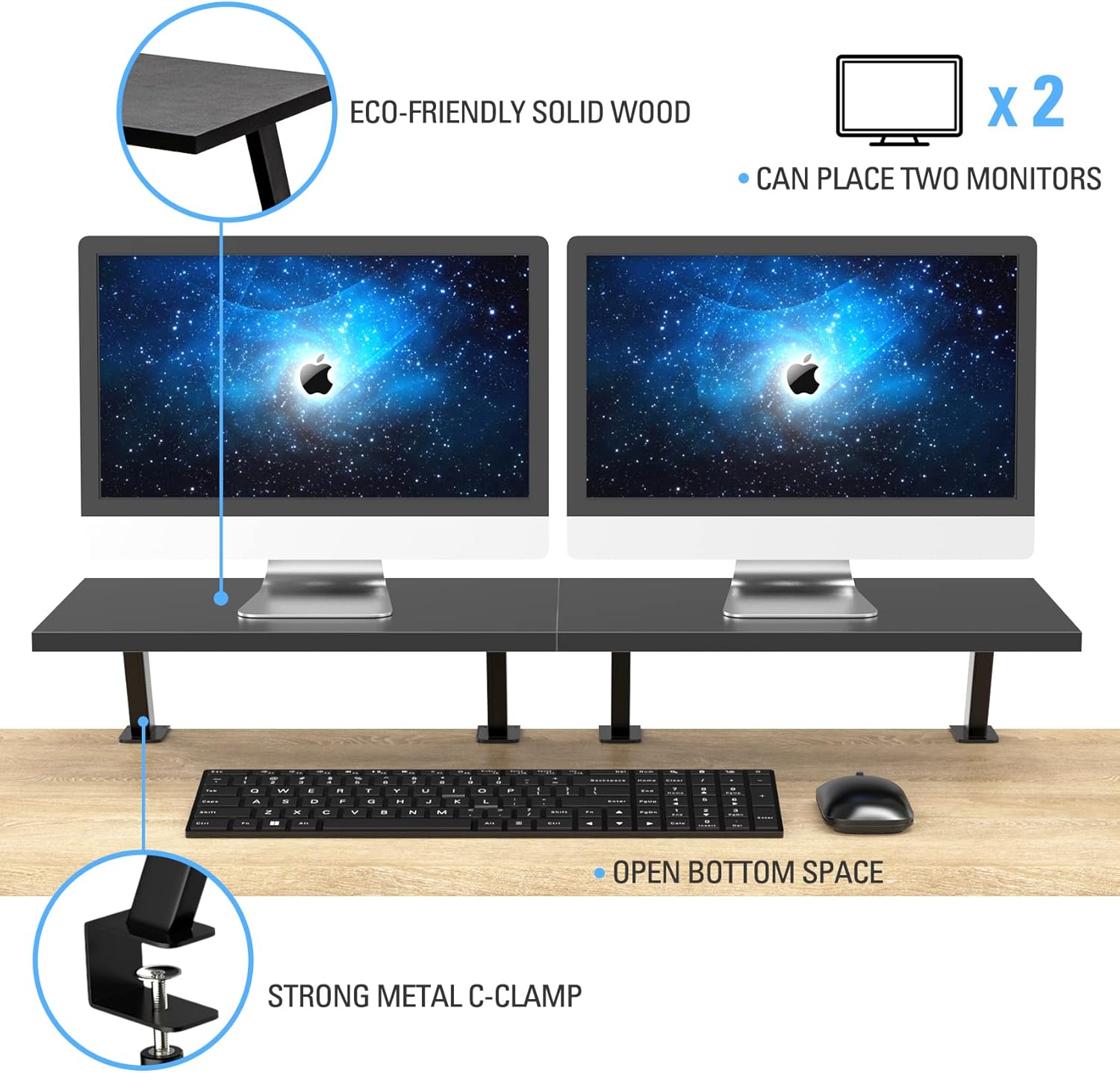 Gome Monitor Stand for Computer Screens Pack of 2