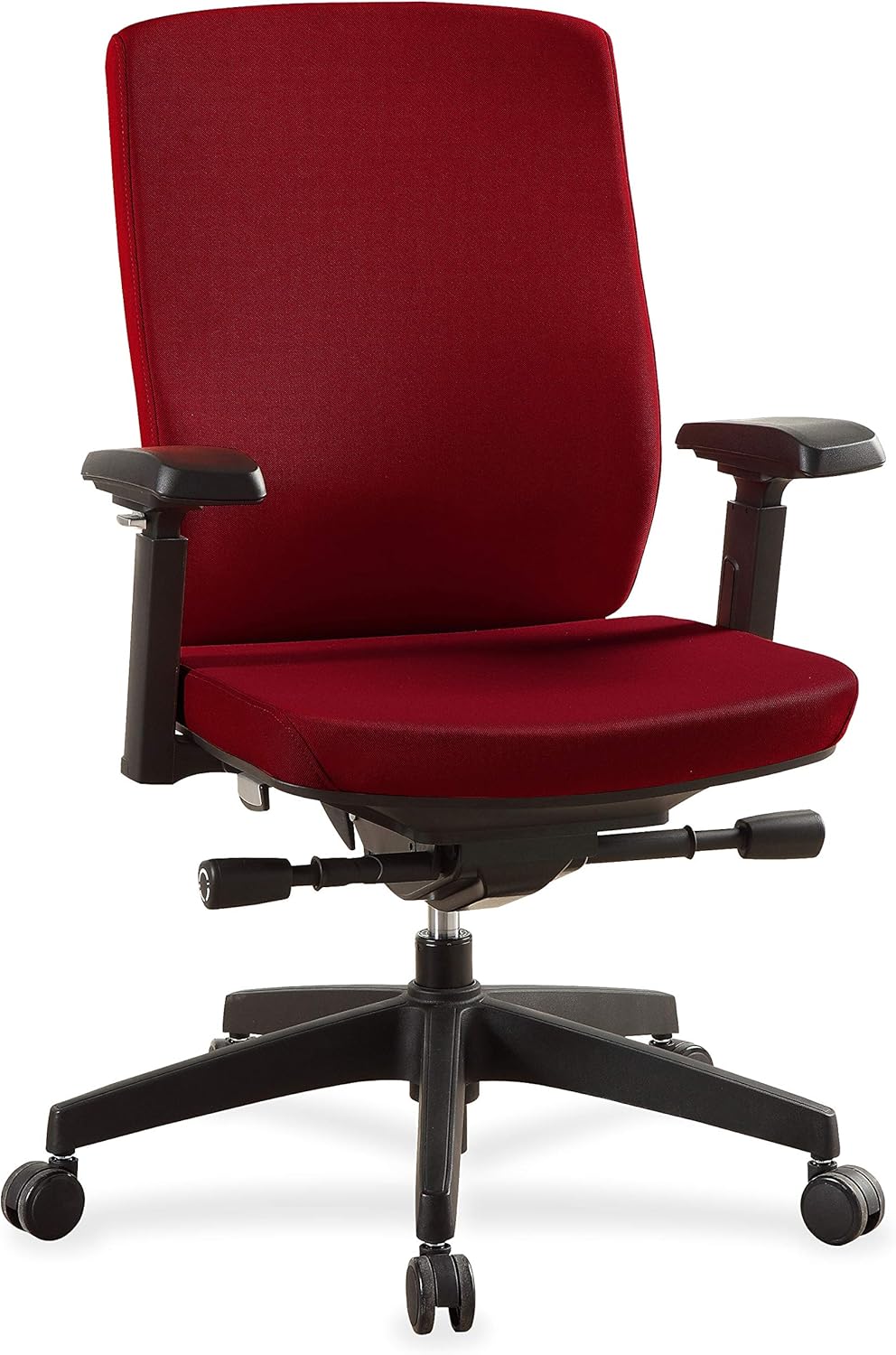 Lorell Mid-Back Adjustable Arms Chair, 43
