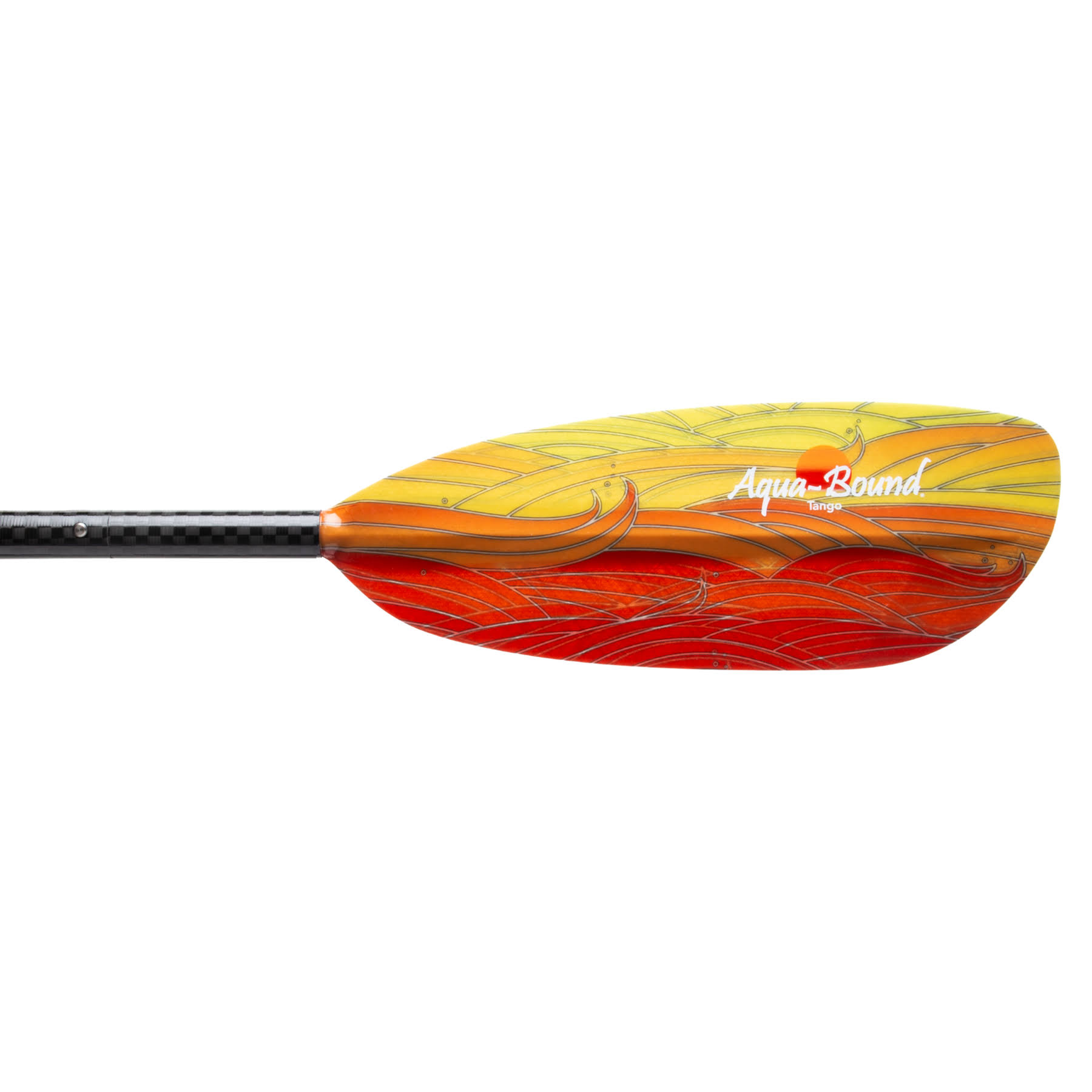 Aqua Bound Tango Fiberglass Lam / Posi-Lok Carbon Kayak Paddle 4pc 225 - Black
