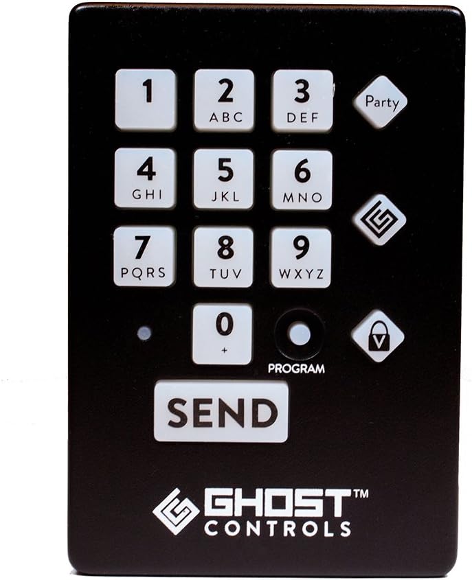 GC GHOST CONTROLS AXWK Premium Wireless Keypad for Automatic Driveway Gate Opener Systems Pack of 2