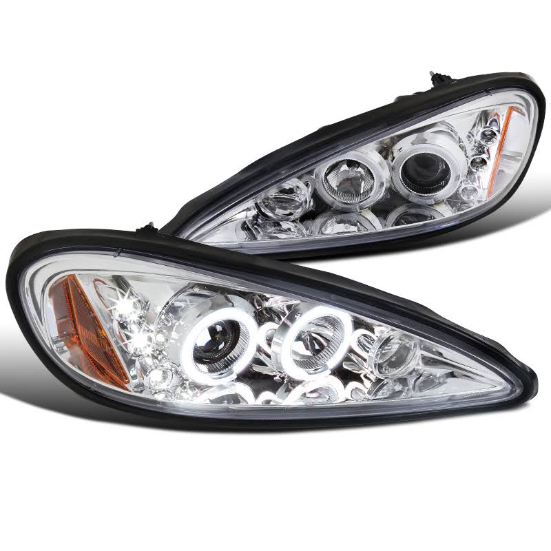 Spec-D Tuning 1999-2005 Pontiac Grand Am Dual Halo LED Projector Headlights