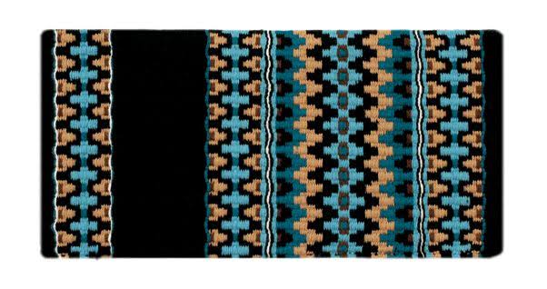 Mayatex Kiva Saddle Blanket 40x34 Black