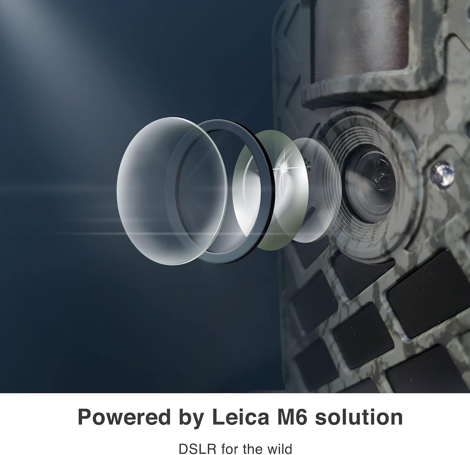 WingHome 630 Trail Camera, Wildlife Camera, Game Camera Deer Monitor Cam Hunting Accessery Gear with Leica M6 0.4s Trigger Time Farm Scouting Motion Activated Night Vision Waterproof IP66