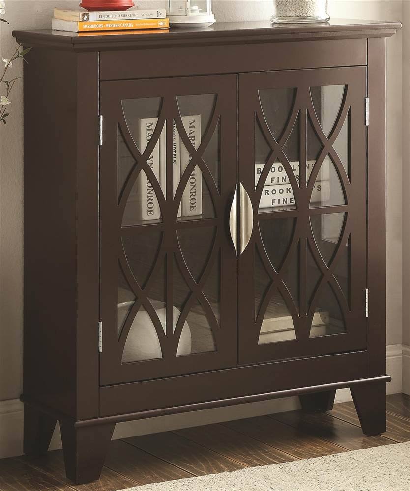 Coaster Accent Cabinet with Glass Doors