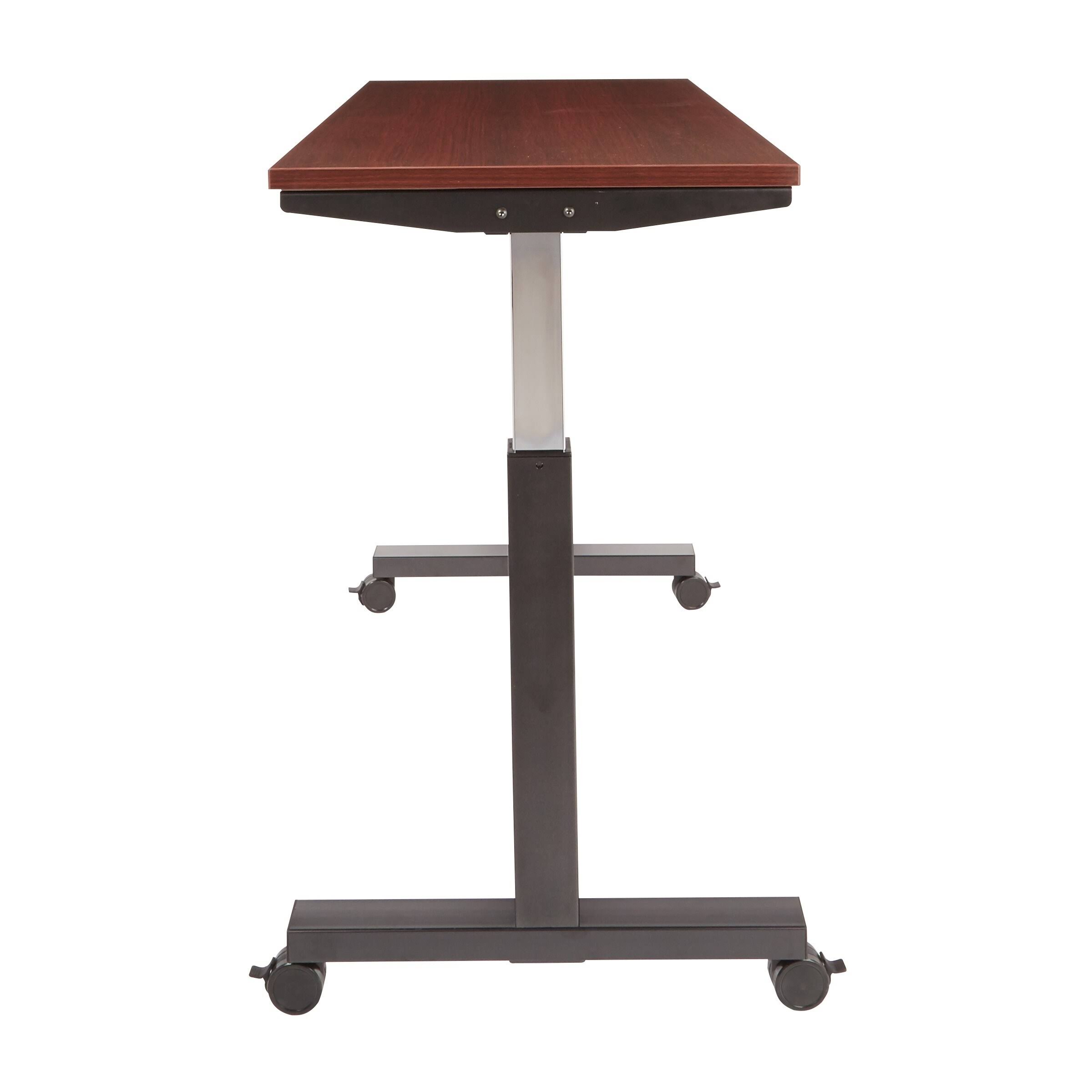 5 ft. Wide Pneumatic Height Adjustable Table, Black