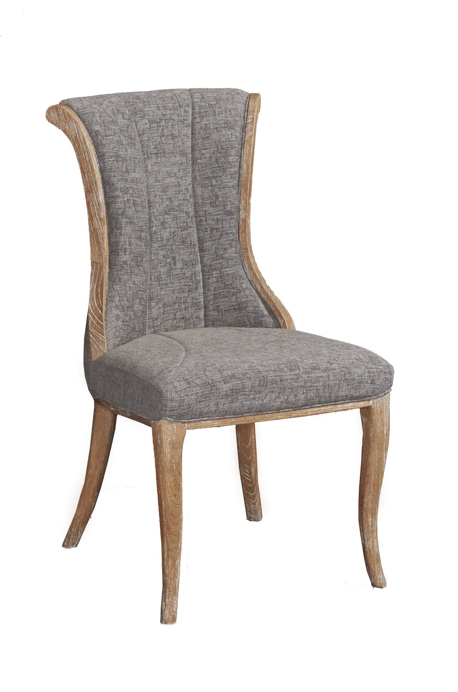 Linon Sheffield Flared Back Chair - Set of 2 Charcoal