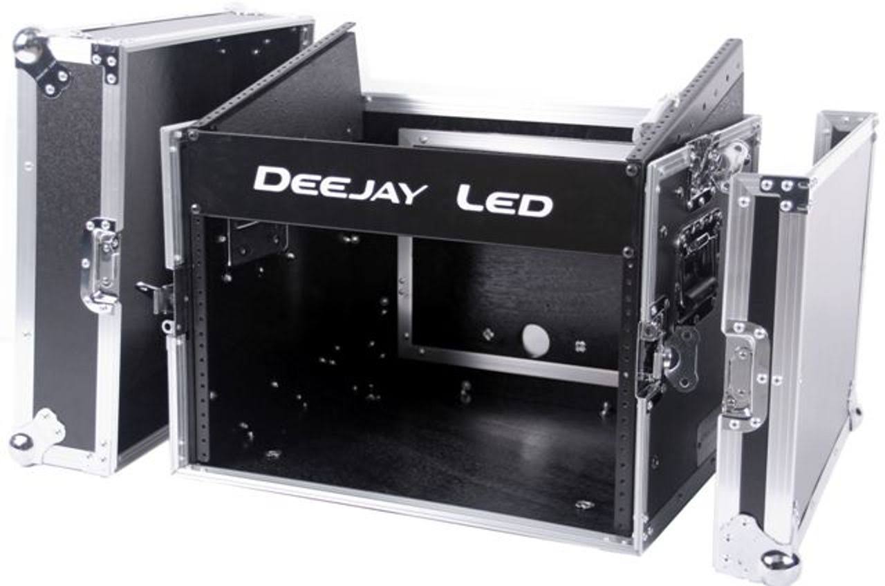 Deejay LED Fly Drive Case 8U Space Slant Mixer Rack / 6U Vertical Rack System TBHM806E