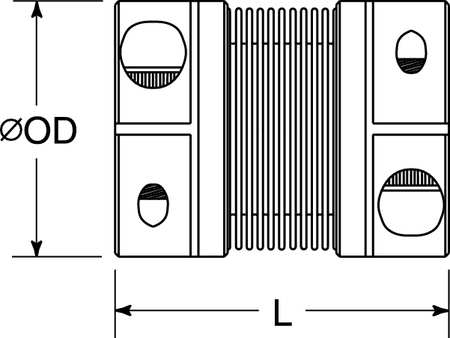 Ruland Manufacturing BC32-16-12-A Coupling,Bellows Clamp,bore 1x3/4 in