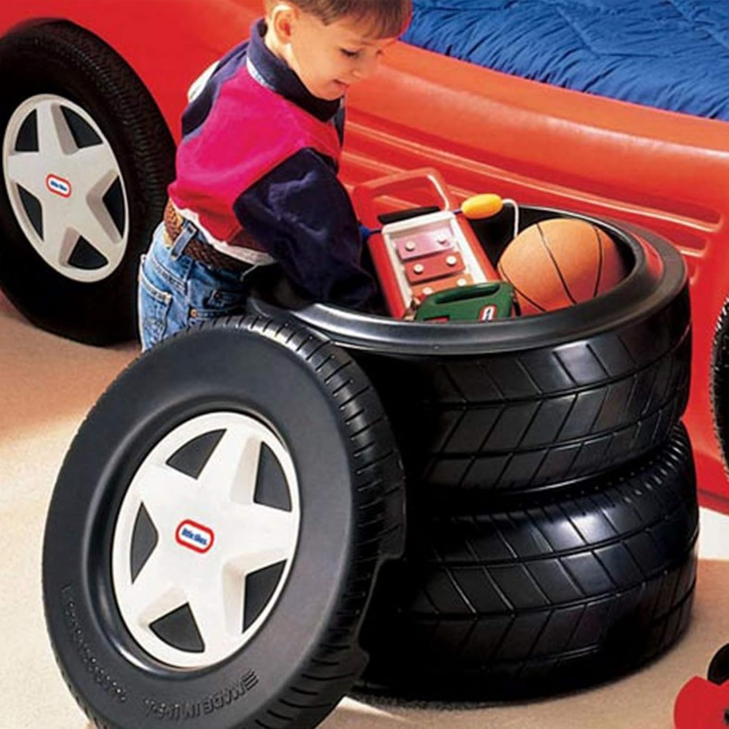 Little Tikes Classic Racing Tire Toy Chest Pack of 2