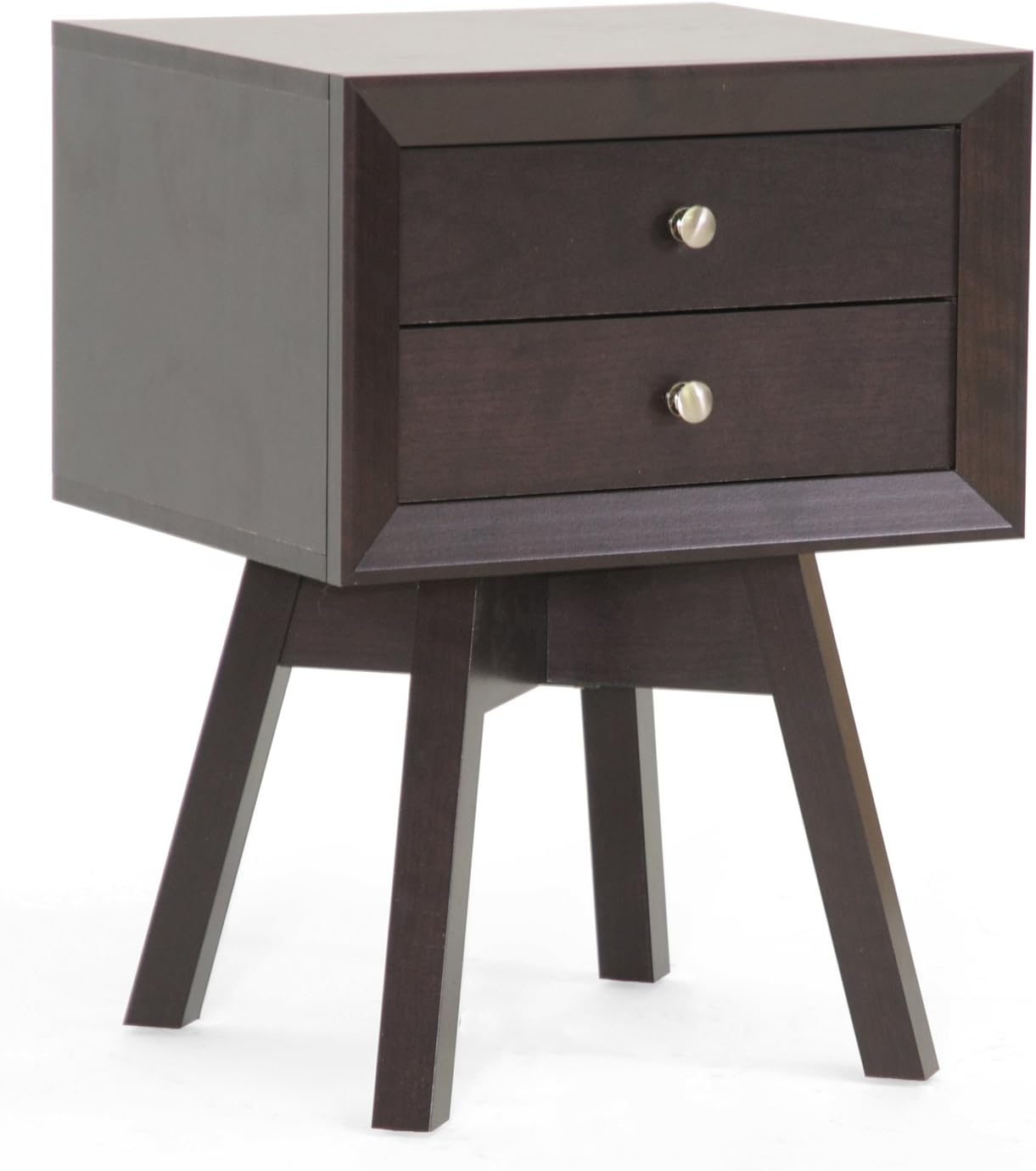 Baxton Studio Warwick Modern Accent Table and Nightstand, Brown