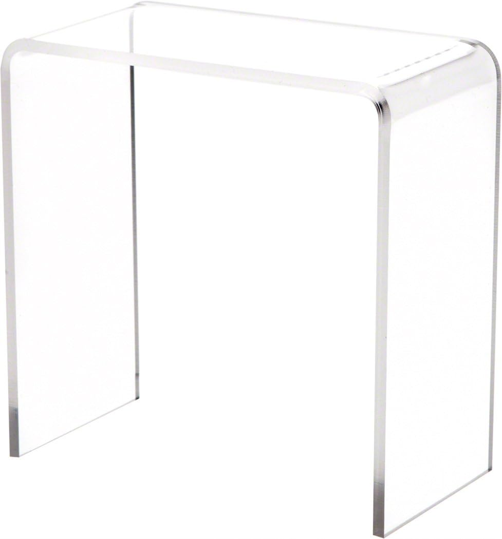 Plymor Clear Acrylic Vertical Rectangular Display Riser, 9