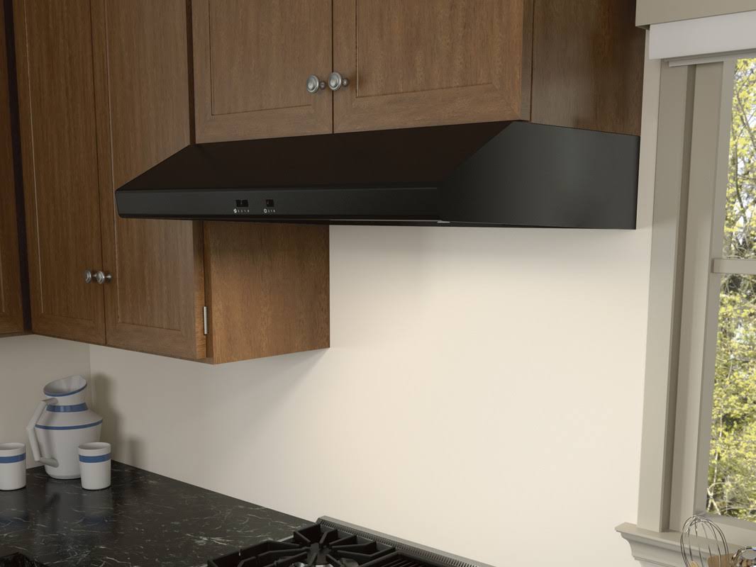Zephyr Cyclone 30x22 Black Under Cabinet Range Hood-AK6500CB